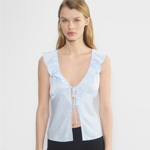 Aritzia Tonka Satin Blouse